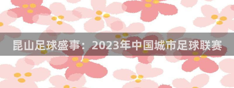  昆山足球盛事：2023年中国城市足球联赛