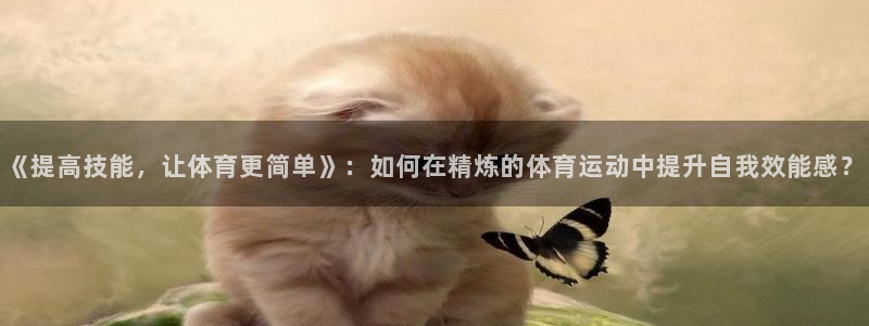 bbin视讯游戏平台：《提高技能，让体育更简单》：如何在精炼的体育运动中提升自我效能感？